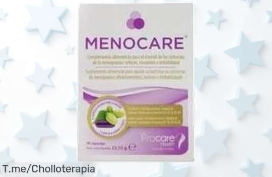 Transforma tu bienestar con Procare Health Menocare, un super chollo de 30 cápsulas que te hará sentir increíble ¡No dejes pasar esta oferta única y actúa ya!