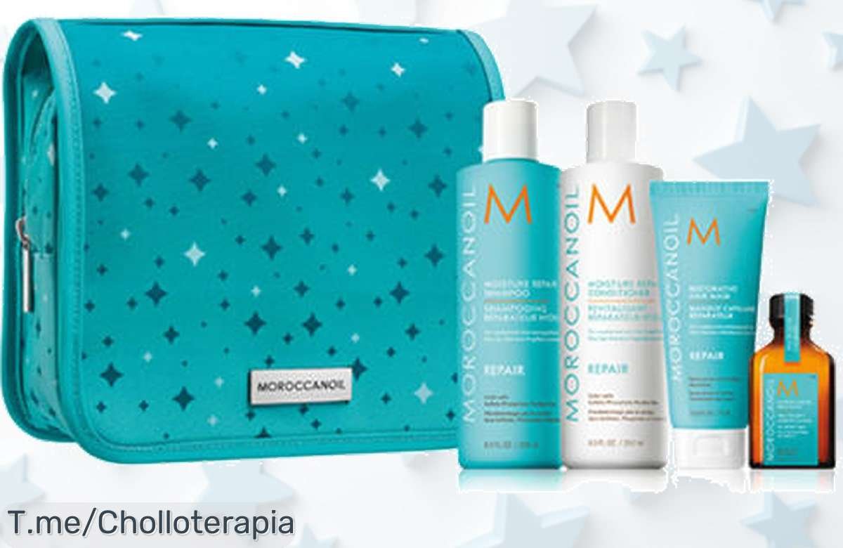 Transforma tu cabello con el neceser Moroccanoil y disfruta de un brillo espectacular al instante, ¡no te pierdas este ofertón único que vuela rápido!
