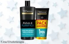 Transforma tu cabello con el pack TRESemmé: hidratación y purificación al instante, ¡super chollo que no puedes dejar pasar! Oferta limitada, actúa ya y sorpréndete