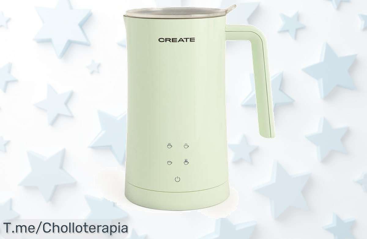 Transforma tu café en un capricho con el espumador calentador de leche a precio loco, disfruta cremosos lattes y chocolates calientes. ¡Oferta limitada, compra ya!