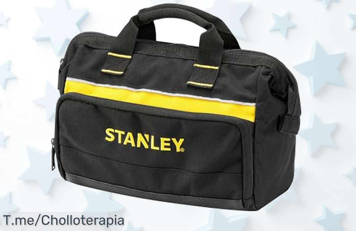 Transforma tu caos en orden con la bolsa Stanley de 8 compartimentos, duradera y perfecta para el trabajo. ¡Aprovecha este ofertón limitado antes que se agote!
