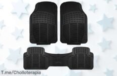 Transforma tu coche con estilo y seguridad: 4 alfombras antideslizantes ENERFERO a un precio loco, ¡oferta limitada que no puedes dejar pasar! Compra ya antes de que se agoten