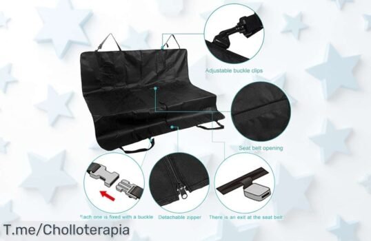 Transforma tu coche en un paraíso para tu mascota con nuestra funda impermeable: comodidad y diversión a precio loco ¡Compra ya antes de que se agoten!