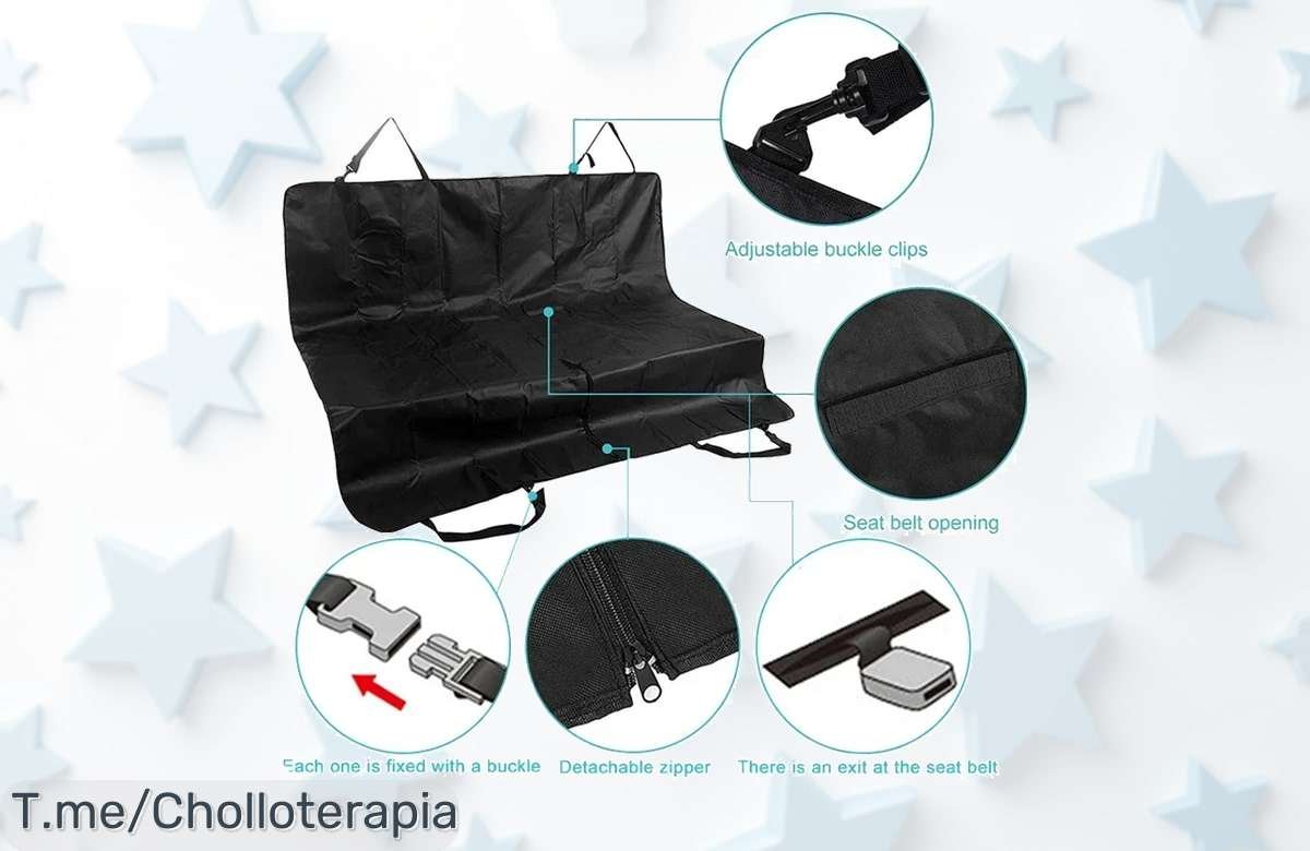 Transforma tu coche en un paraíso para tu mascota con nuestra funda impermeable: comodidad y diversión a precio loco. ¡Compra ya antes de que se agoten!