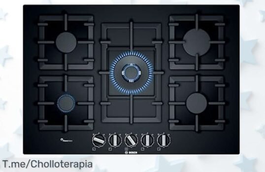 Transforma tu cocina con la Bosch PPQ7A6B90: 5 quemadores de gran potencia, resistencia y un precio loco ¡No te quedes sin este ofertón limitado!
