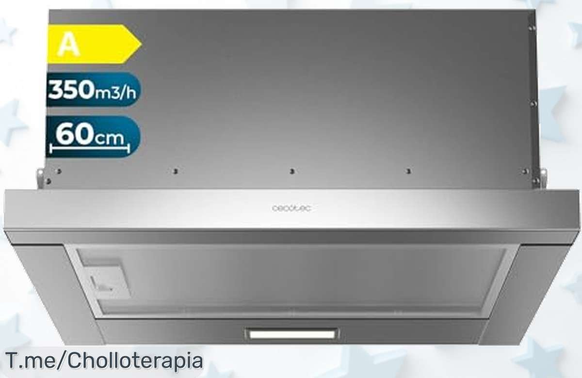Transforma tu cocina con la Campana Extractora Cecotec, succión potente y luz LED a un precio loco. ¡No te quedes sin ella, el ofertón se acaba pronto!