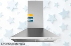 Transforma tu cocina con la campana extractora Cecotec: succión potente y luz LED, super chollo en acero inoxidable ¡No te quedes sin el ofertón antes que se agote!