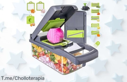 Transforma tu cocina con la picadora de verduras 16 en 1 a un precio loco, corta y pica al instante ¡No te quedes sin este ofertón, compra ya antes que se agote!