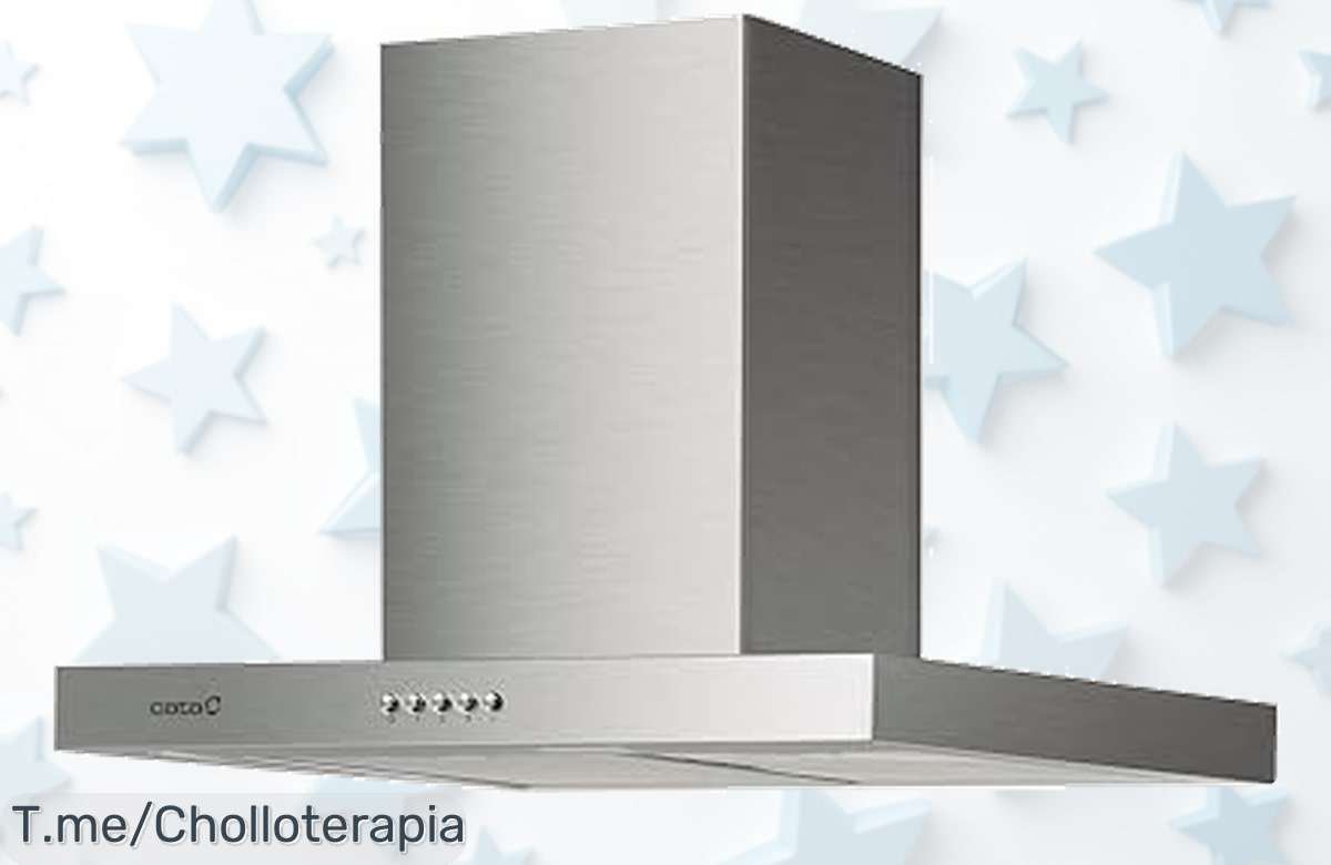 Transforma tu cocina con nuestra campana decorativa: extracción potente, bajo ruido y fácil instalación. ¡Super chollo que se agota rápido! No te lo pierdas.