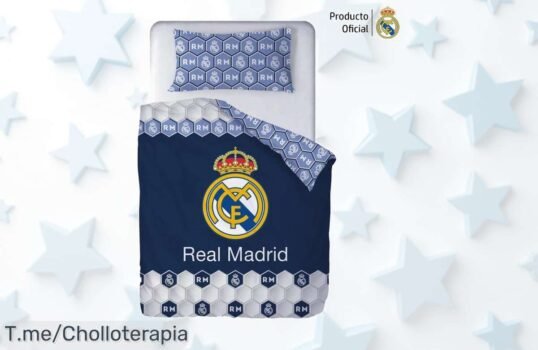 Transforma tu dormitorio en un verdadero estadio con la funda nórdica oficial del Real Madrid, oferta única que no podrás dejar pasar, ¡date prisa y compra ya!