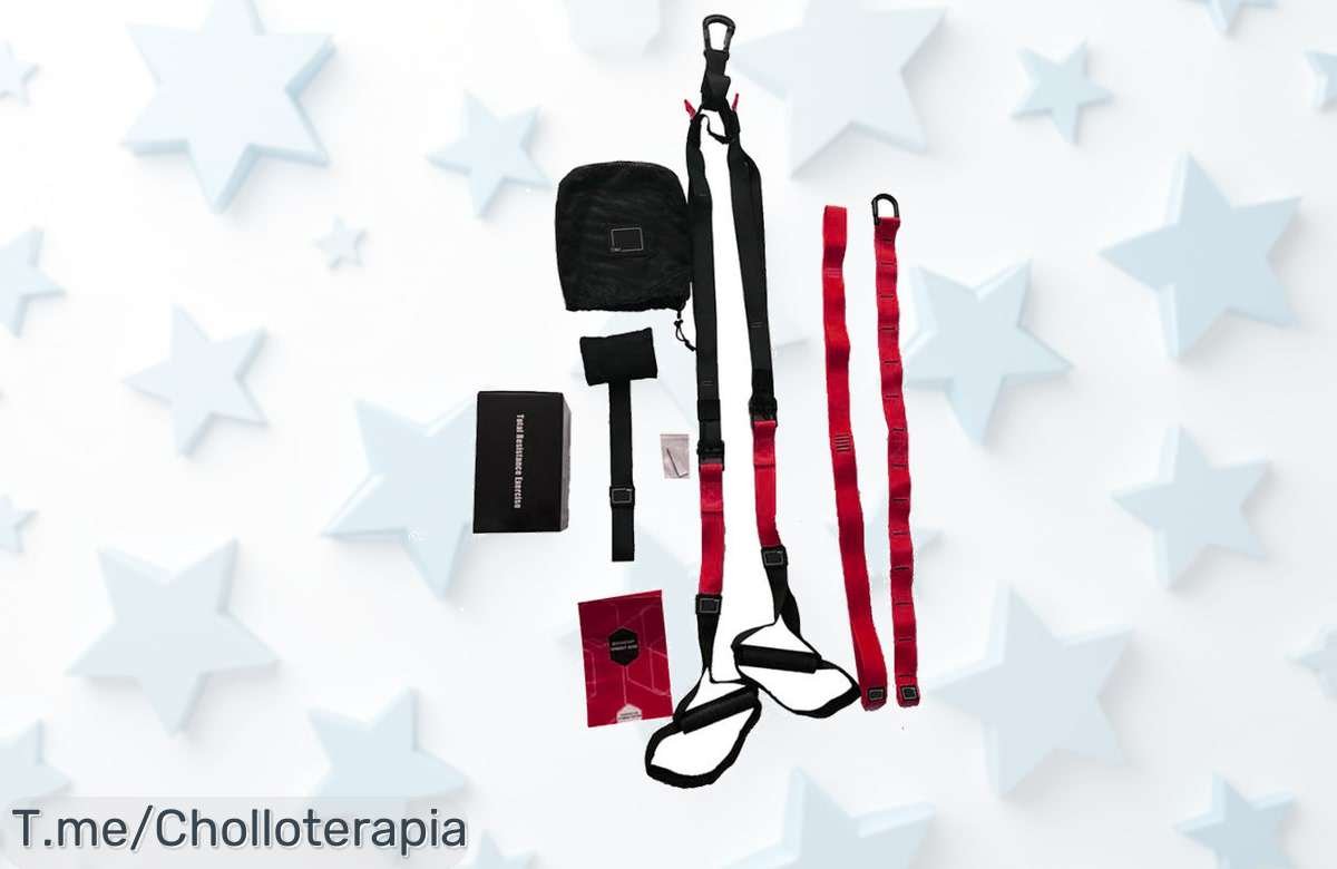 Transforma tu entrenamiento con pesas libres y entrenadores de suspensión ¡Este super chollo es un ofertón limitado que no puedes dejar pasar! Compra ya antes de que se agoten.