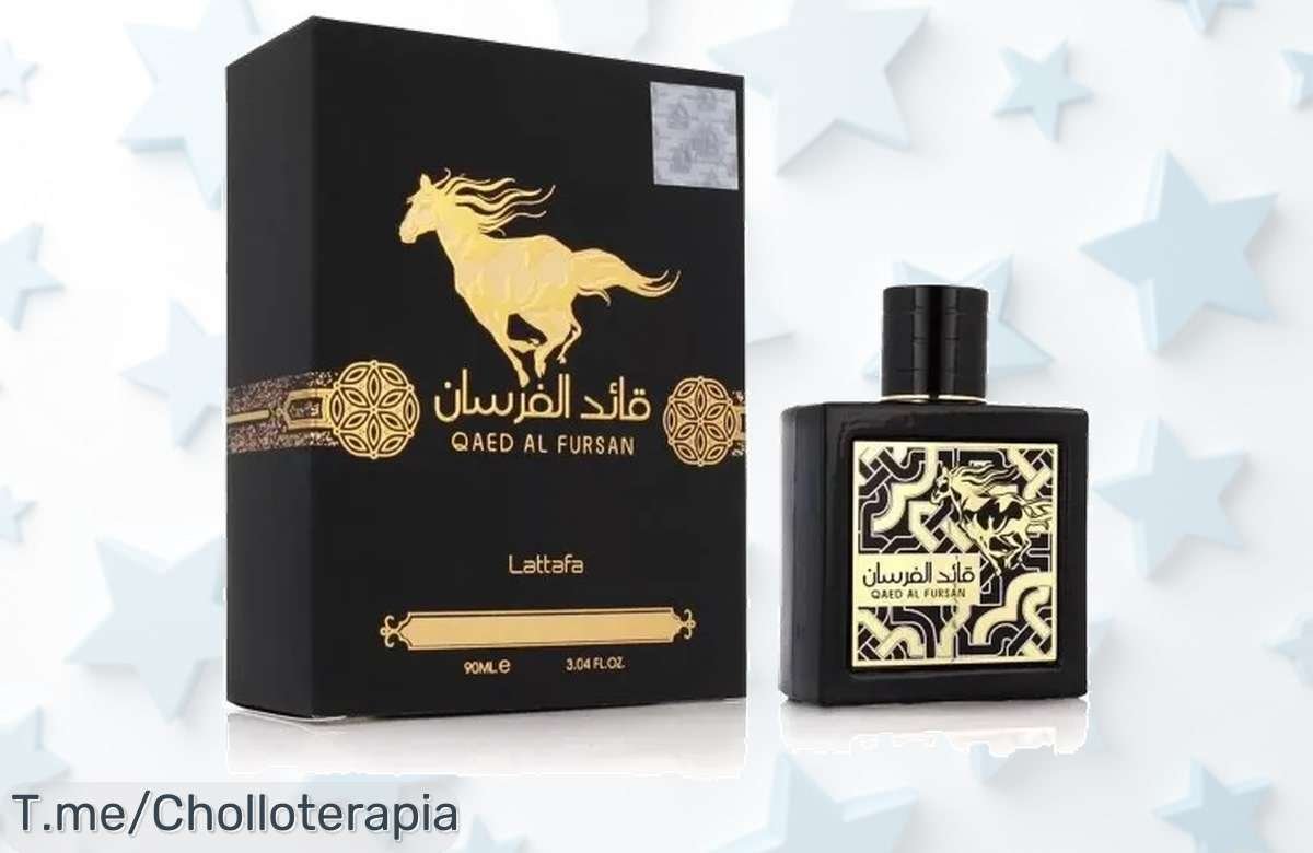 Transforma tu esencia con Lattafa Qaed Al Fursan, aroma único para hombres que atrae miradas. ¡Aprovecha este super chollo antes de que se agote! ¡Compra ya!