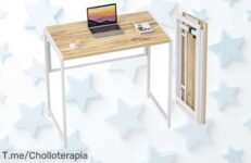 Transforma tu espacio con el escritorio plegable más versátil del mercado: comodidad y estilo en un solo lugar Aprovecha este ofertón único, ¡compra ya antes de que se agote!
