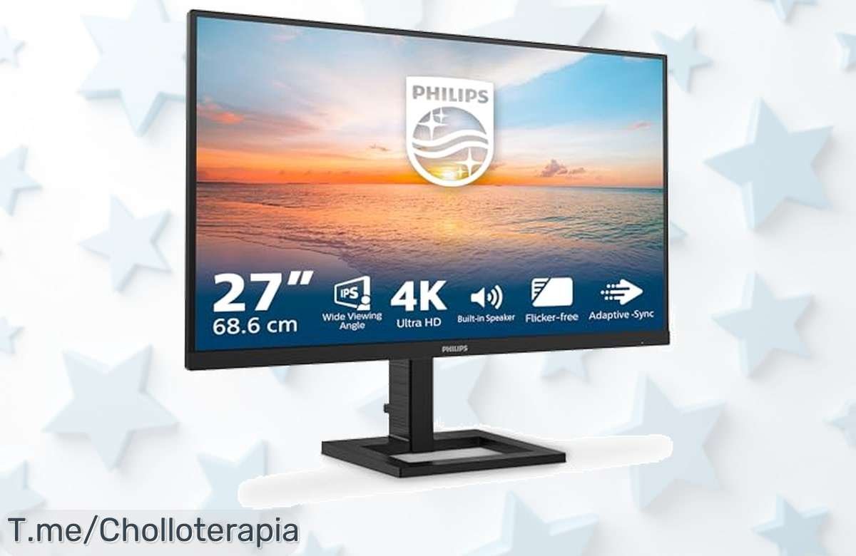 Transforma tu experiencia multimedia con el monitor Philips 27E1N1800AE: colores vibrantes, sonido envolvente y un ofertón que no se repetirá. ¡Compra ya antes de que se acaben!