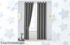 Transforma tu habitación con nuestras cortinas opacas BLACKOUT de 140x260 CM, un super chollo que no puedes dejar pasar ¡Compra ahora antes de que se agoten!