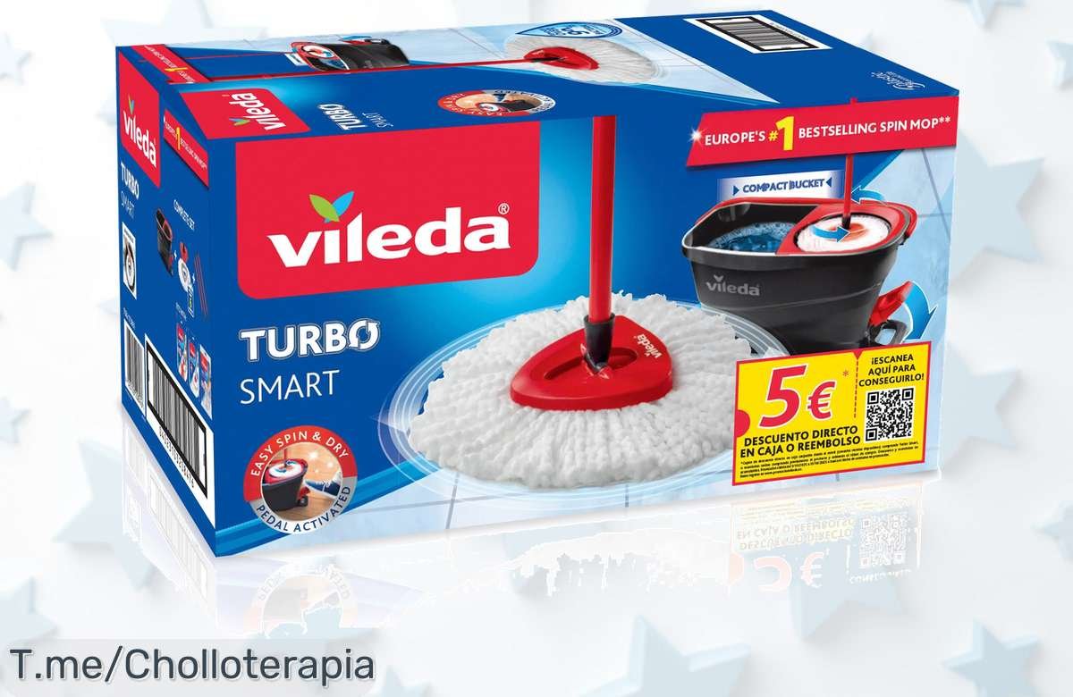 Transforma tu hogar con el Set Vileda Turbo Smart y elimina más del 99% de bacterias solo con agua a un precio loco. ¡Hazte con este ofertón antes que se agote!
