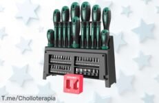 Transforma tu hogar con el kit de destornilladores HYCHIKA, 51 piezas que te harán el rey del bricolaje ¡No dejes pasar este ofertón limitado!