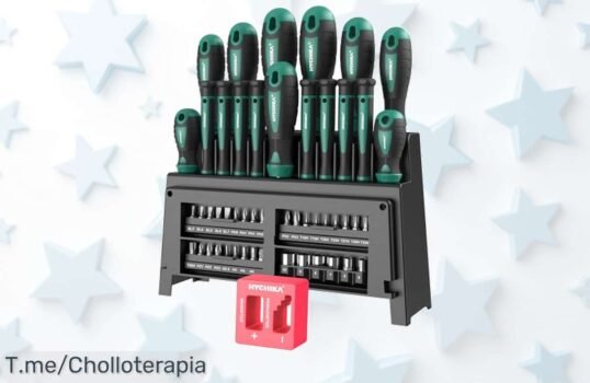 Transforma tu hogar con el kit de destornilladores HYCHIKA, 51 piezas que te harán el rey del bricolaje ¡No dejes pasar este ofertón limitado!