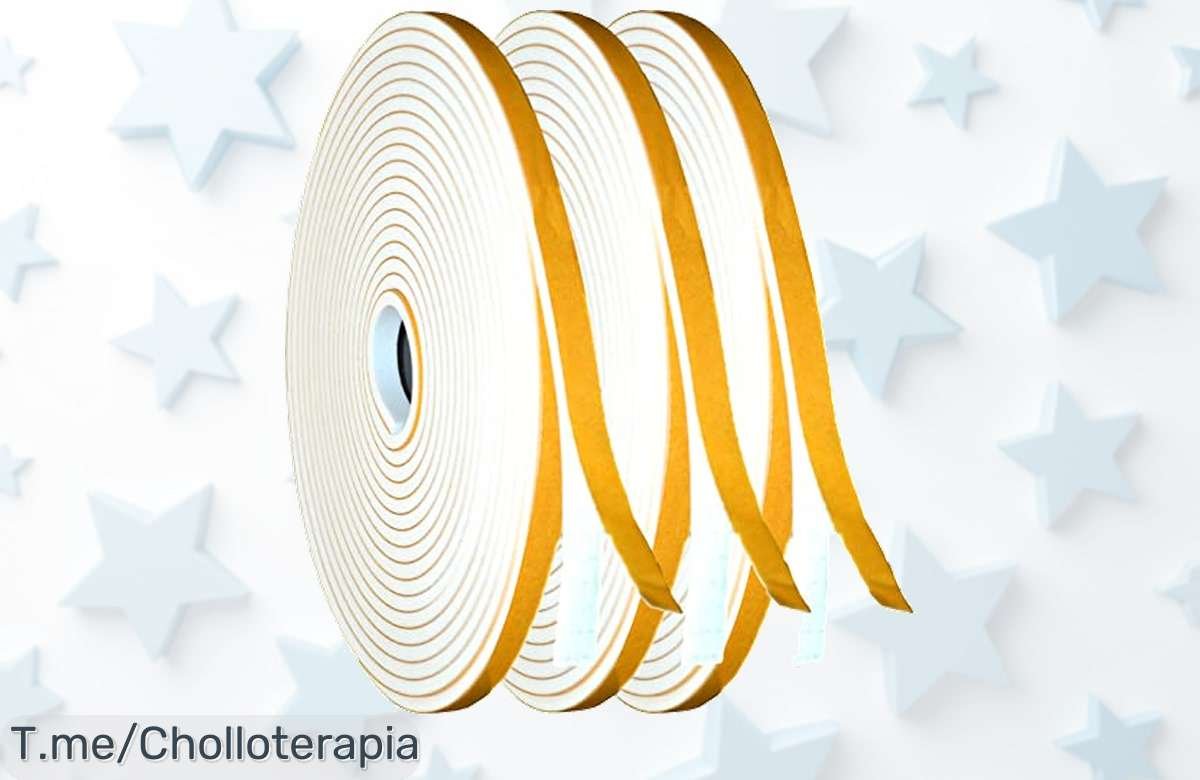 Transforma tu hogar con el super chollo de 15m de cinta selladora autoadhesiva, ultra resistente y flexible. ¡Adiós ruidos y golpes! No pierdas esta oferta limitada ahora mismo.