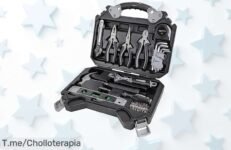 Transforma tu hogar con el super chollo de 51 herramientas de acero, ¡cómodas y ordenadas! No te pierdas este ofertón limitado, compra ya y sé el rey del bricolaje