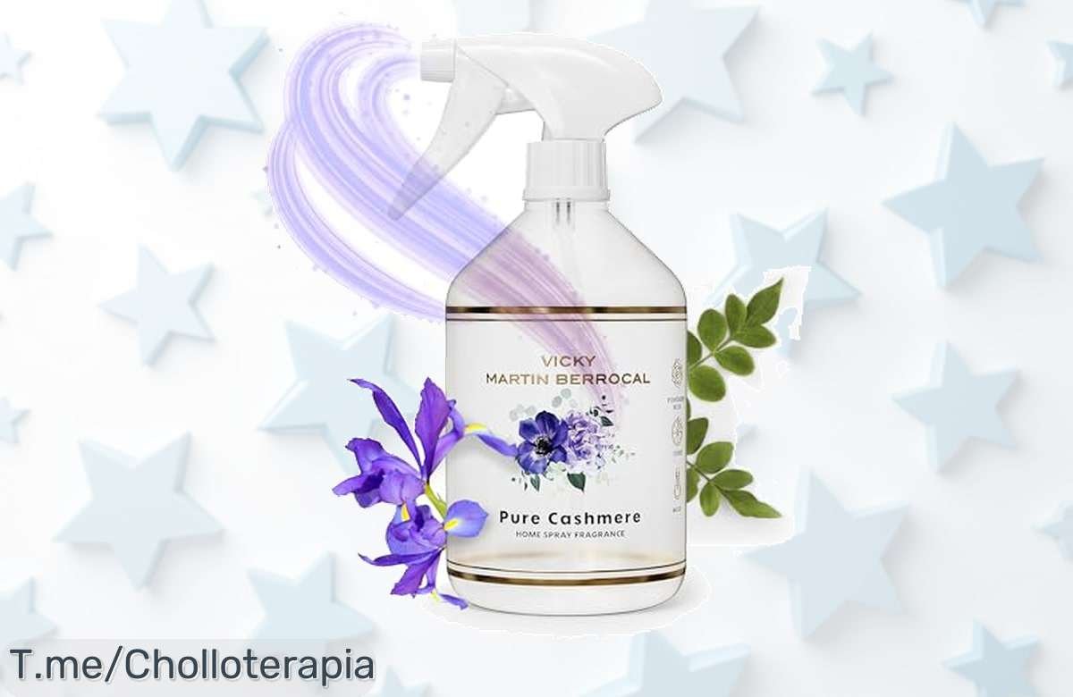 Transforma tu hogar con el super chollo de Vicky Martin Berrocal Home Spray Pure Cashmere, duradera fragancia cítrica que enamora. ¡Oferta limitada, compra ya y deslumbra!