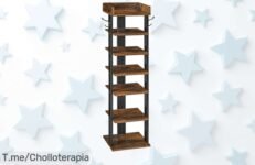 Transforma tu hogar con el zapatero vertical de 7 niveles, perfecto para mantener tus zapatos organizados Aprovecha este ofertón antes que se agote y di adiós al desorden