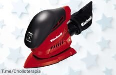 Transforma tu hogar con la Multilijadora Einhell THOS 1016: Lija sin polvo de forma divertida y fácil Aprovecha este super chollo antes que se acabe, ¡hazla tuya ya!