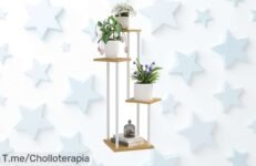 Transforma tu hogar con la estantería para plantas que llena de vida tus espacios, ¡aprovecha el precio loco y hazla tuya antes de que se agote este ofertón!