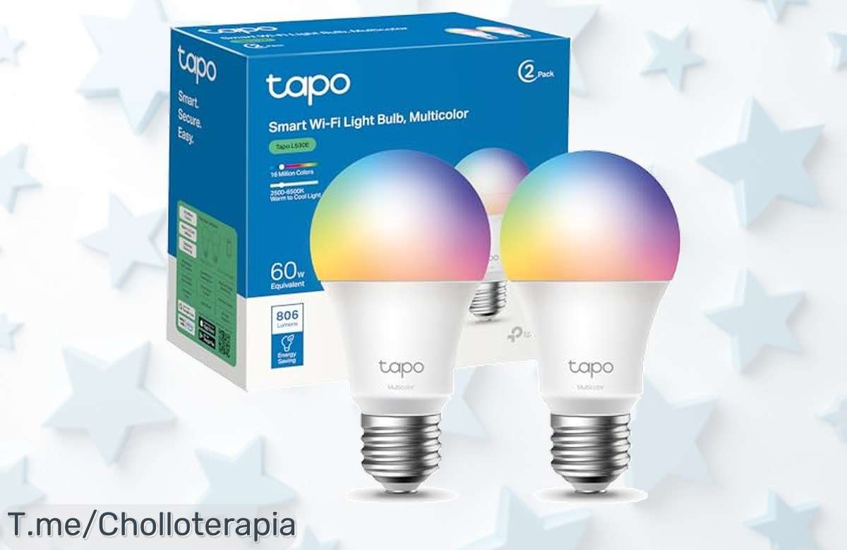 Transforma tu hogar con las Bombillas LED Tapo L530E: multicolores y controladas por voz. ¡Super chollo! No te quedes sin ellas, oferta limitada disponible ahora mismo.