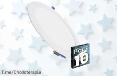 Transforma tu hogar con luz potente: 10 Downlights LED de 20W que brillan como nunca, increíble oferta limitada ¡actúa ya y ahorra en tu factura eléctrica!