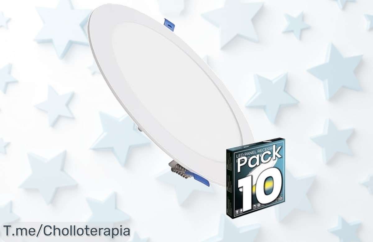 Transforma tu hogar con luz potente: 10 Downlights LED de 20W que brillan como nunca, increíble oferta limitada ¡actúa ya y ahorra en tu factura eléctrica!