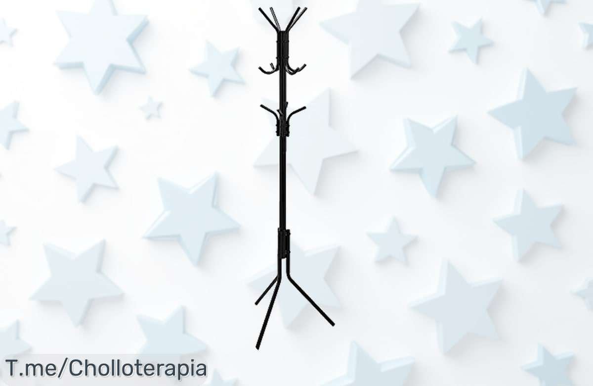 Transforma tu hogar en minutos con el perchero negro de Amazon Basics a un precio loco ¡12 ganchos y montaje exprés! Aprovecha este ofertón antes que se acabe.