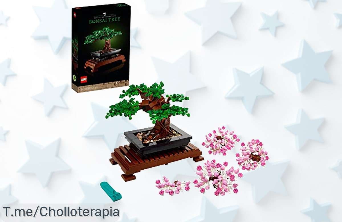 Transforma tu hogar en un oasis de paz con el LEGO Botanical Bonsái 10281: personaliza a tu gusto y sorprende a mamá. ¡No te pierdas este ofertón, compra ya antes que se agote!