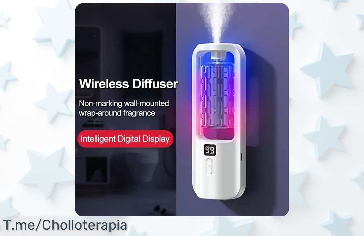 Transforma tu hogar en un oasis de paz con nuestro difusor y humidificador, ¡ofertón irresistible! Siente la magia de la aromaterapia a precio loco, actúa ya antes que desaparezca.