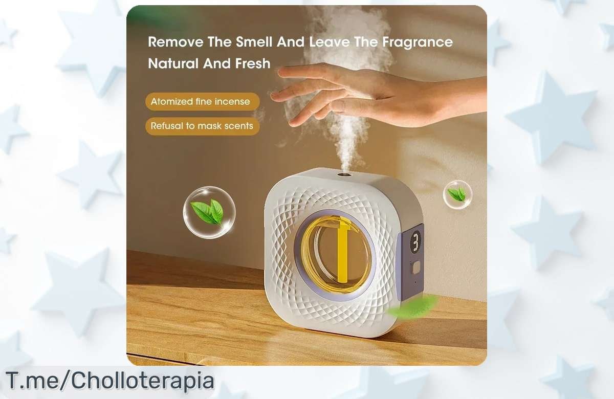 Transforma tu hogar y coche con nuestro mini difusor de aceites esenciales, un super chollo que limpia el aire y llena tu vida de buenas vibras. ¡Compra ya antes de que se agote!
