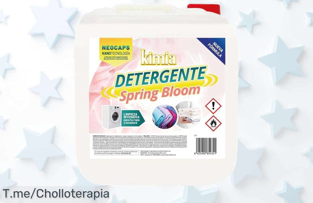 Transforma tu lavado con Kimia Spring Bloom: ¡90 lavados de frescura irresistible en un solo paquete! Aprovecha este super chollo antes que se acabe, no te quedes sin él.