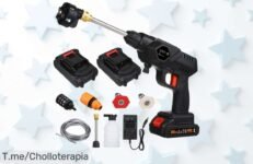 Transforma tu limpieza con el limpiador a presión portátil, boquilla giratoria 6 en 1 y diseño impermeable ¡Aprovecha este super chollo antes de que se agoten!