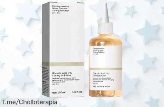 Transforma tu piel con ácido glicólico 7%: ¡un super chollo para eliminar el acné y lucir radiante! Aprovecha esta oferta increíble, compra ya antes de que se agote
