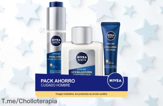 Transforma tu piel con el Pack Ahorro NIVEA MEN: refresco, contorno y afeitado en un combo explosivo a precio loco ¡No dejes escapar este ofertón, actúa ya!