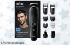 Transforma tu rutina con el kit 9 en 1 Braun Series 5 MGK5411, afeitado perfecto y fácil gracias a su lámina ultraafilada ¡No te pierdas este ofertón exclusivo, compra ya!