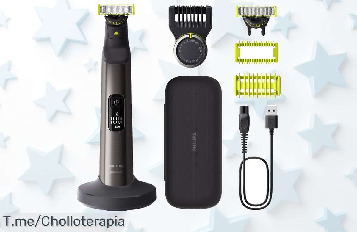 Transforma tu rutina con la Philips OneBlade Pro: afeitadora 360 para cara y cuerpo a un precio loco. ¡Compra ahora este ofertón antes de que se agote!