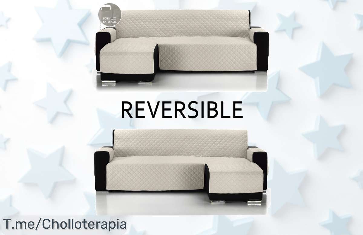 Transforma tu salón con el protector de sofá reversible Nuevo&ALMERITEX 2000, un super chollo que no se repetirá. ¡Aprovecha esta oferta única y mejora tu hogar ya!
