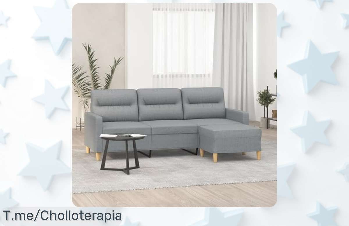 Transforma tu salón con el sofá GuyAna, ultra cómodo y resistente. Ideal para tus maratones de series. ¡Aprovecha este ofertón limitado y llévatelo YA!