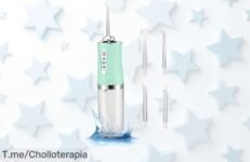 Transforma tu sonrisa con el ZVD Irrigador Bucal Inalámbrico: ¡8 boquillas para una limpieza profunda y fácil de llevar! Oferta limitada, no te quedes sin el tuyo a precio loco