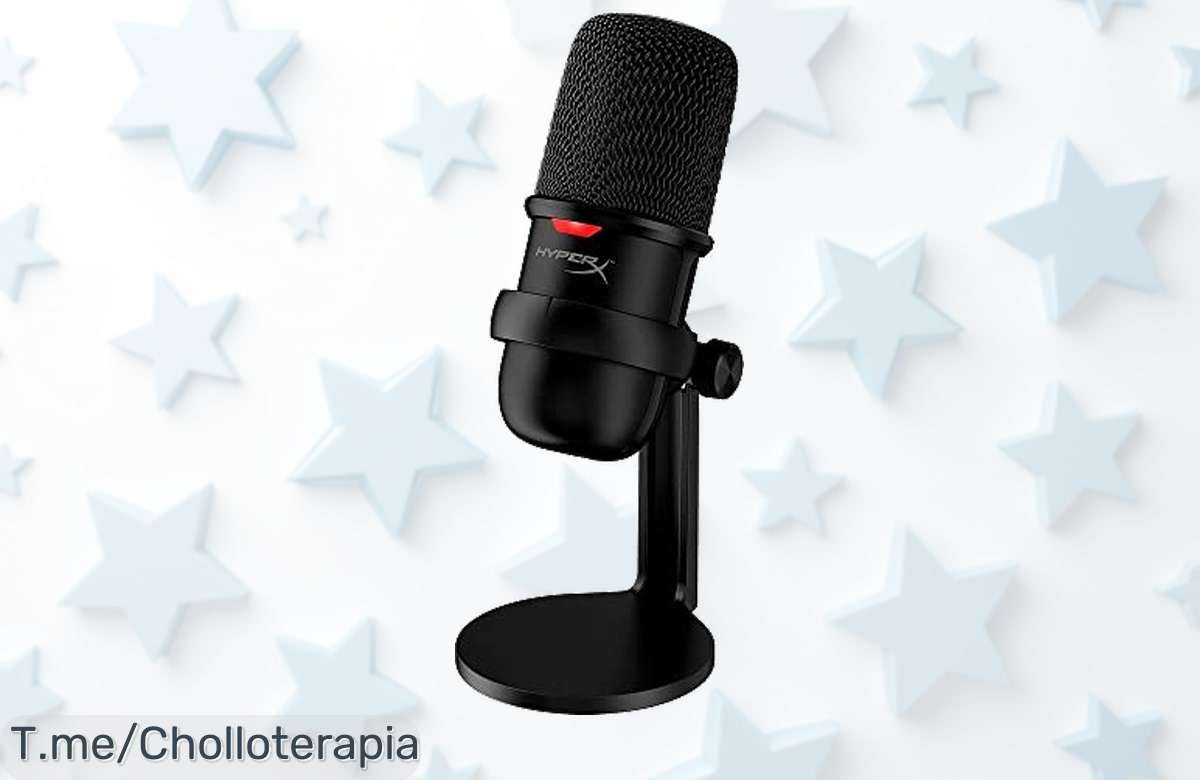 Transforma tu streaming con el micrófono HyperX SoloCast: audio impresionante y silencio instantáneo a un precio loco. ¡Aprovecha este super chollo antes de que se acabe!