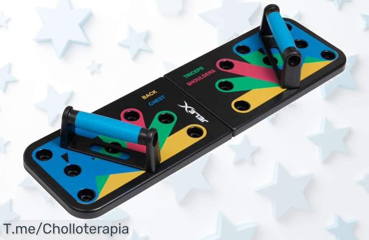 Transforma tus flexiones en un super entrenamiento con el JELEX Tornado Chest Push Up Board, ¡ofertón de locura! Unidades limitadas, compra ya y fortalece tu cuerpo desde casa.