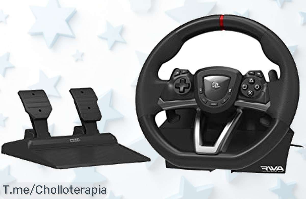 Transforma tus partidas con el Volante Apex para PS5/PS4/PC ¡Pedales analógicos y botones programables! Aprovecha este ofertón único antes de que se agote.