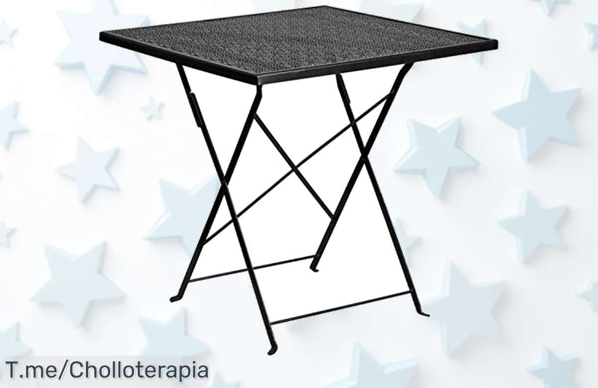 Transforma tus reuniones con la mesa plegable de acero, resistente y elegante. ¡No te pierdas este ofertón limitado que todos quieren! Compra ahora antes de que se acabe.