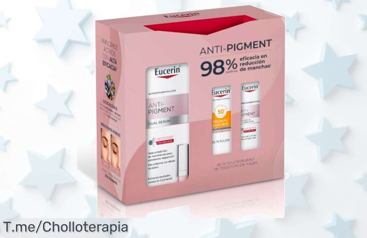 Última oportunidad: Eucerin Antipigment Dual Serum 30 ml con regalo de contorno de ojos y protector solar a un precio loco ¡Brilla como nunca, compra ya antes que se agote!