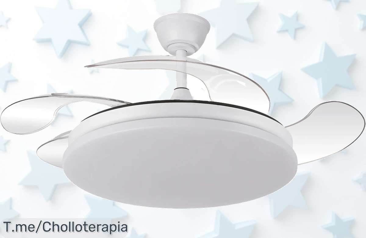 Ventilador Salomon a precio loco: potencia y luz en un solo toque. Ilumina tu hogar con brillo regulable desde el sofá. Oferta limitada, ¡compra ya antes de que se agote!